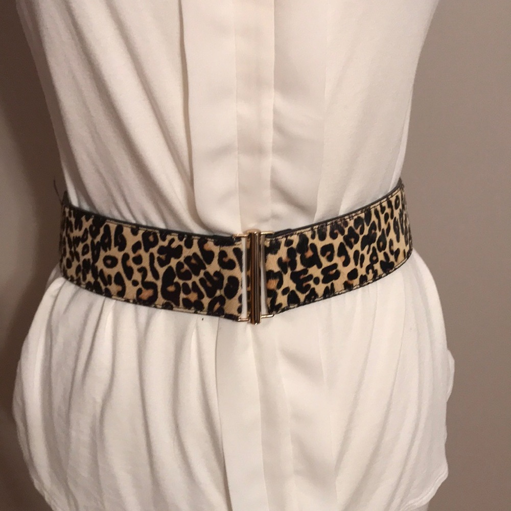Animal print belt